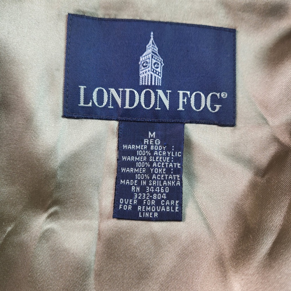 London Fog Womens Beige Trench Coat Hooded Removable Liner Size M Medium - Picture 2 of 10